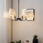 미국 컨트리 스타일 샹들리에 심플 빌라 거실 메인 램프 북미 수출 레트로 레스토랑 침실 미국 구리 램프 - 이미지 2