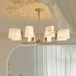 미국 컨트리 스타일 샹들리에 심플 빌라 거실 메인 램프 북미 수출 레트로 레스토랑 침실 미국 구리 램프 - 이미지 3