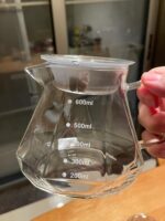 핸드브루 커피 V60 필터컵 스케일 포함 아메리칸 드립 유리커버 주방용품 공유포트 다이아몬드 고붕규산염 슬리브 포함 - 이미지 4