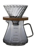 핸드브루 커피 V60 필터컵 스케일 포함 아메리칸 드립 유리커버 주방용품 공유포트 다이아몬드 고붕규산염 슬리브 포함 - 이미지 5