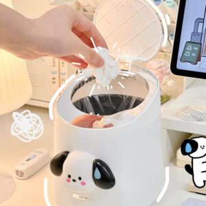 심플하고 고급스러운 데스크탑 쓰레기통 위생 버킷 상자 크리에이티브 팝업 뚜껑 쓰레기통 학생 책상 보관 버킷 귀여운