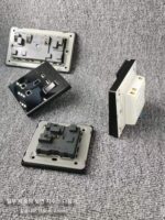 영국 13a 전기 소켓 usb typec 조명 스위치 패널 LED 강화 유리 블랙 국제 범용 - 이미지 3