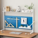 데스크탑 소형 책장 데스크탑 수납 선반 학생 공간 절약 홈 다층 어린이 사무실 수납 선반 홀 보드 - 이미지 3