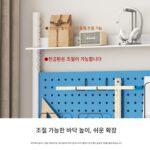 데스크탑 소형 책장 데스크탑 수납 선반 학생 공간 절약 홈 다층 어린이 사무실 수납 선반 홀 보드 - 이미지 4