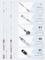 하오톤 실버윙 마코우 로드 마이크로 루어 로드 낚싯대 UL 스트림 카본 배출 워터 드롭 휠 스피닝 휠 풀세트 - 이미지 2