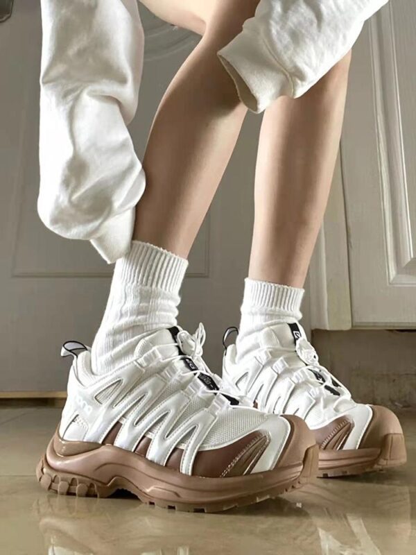 이멍링 같은 스타일 아빠화 여성 2023년 신상 두꺼운 밑창 하이킹화 메시 통기성 러닝화 스포츠 캐주얼화
