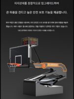 인내력 농구 스탠드 실내 및 실외 경기장 이동식 성인용 핸드 전동 리프트 유압식 트레이닝 대회 - 이미지 3