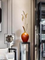 평화로운 해 황동 밀 이삭 오프닝 보리 구리 장식품 가벼운 럭셔리 거실 틈새 캐비닛 장식 입주 축하 생일 선물 - 이미지 3