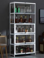 와인 캐비닛 디스플레이 캐비닛 모던 심플 다이닝 사이드 캐비닛 네트 레드 소형 와인 랙 유럽 스타일 홈 벽걸이 랙 거실 솔리드 우드 - 이미지 5