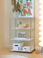 usm 모듈 캐비닛 중년 투명 핸드메이드 거실 침실 사이드 캐비닛 보관 캐비닛 랙 모던 심플 보관 캐비닛 - 이미지 2