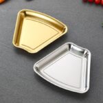 한국식 스테인리스 스틸 냄비 반찬 접시 바베큐 간식 접시 그룹 원형 접시 플래터 세트 골드 플레이트 저녁 접시 - 이미지 3