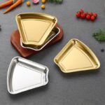 한국식 스테인리스 스틸 냄비 반찬 접시 바베큐 간식 접시 그룹 원형 접시 플래터 세트 골드 플레이트 저녁 접시 - 이미지 4