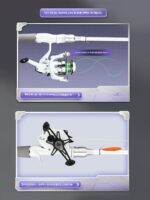 랑젠 딩성 소백 루야 초보자용 낚싯대 풀세트 카본 드롭 스피닝 릴 스트레이트 그립 낚싯대 - 이미지 2