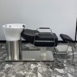 인터넷 유명인 이발소 샴푸 침대 미용실 스타일리쉬 심플 세라믹 깊은 분지 반 누운 물세척 침대 미용실 전용과 동일한 스타일 - 이미지 2