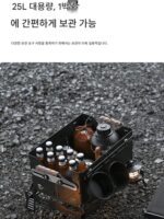 Shanqu 야외 보관 상자 캠핑 오프닝 상자 알루미늄 합금 접이식 전술 상자 다기능 조합 접합 상자 액세서리 - 이미지 2