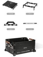 Shanqu 야외 보관 상자 캠핑 오프닝 상자 알루미늄 합금 접이식 전술 상자 다기능 조합 접합 상자 액세서리 - 이미지 3