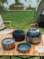 야외 피크닉 스토브 캠핑 방풍 가스 스토브 가스 스토브 6성급 맹렬한 불 스토브 카세트 스토브 캠핑 조리 장비 - 이미지 2