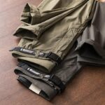 정말 멋진 일본 JI 원단이에요! 남성 봄 여름 얇은 기능성 스타일 작업복 탄력 슬림핏 바지 트렌드 - 이미지 2