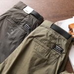 정말 멋진 일본 JI 원단이에요! 남성 봄 여름 얇은 기능성 스타일 작업복 탄력 슬림핏 바지 트렌드 - 이미지 4