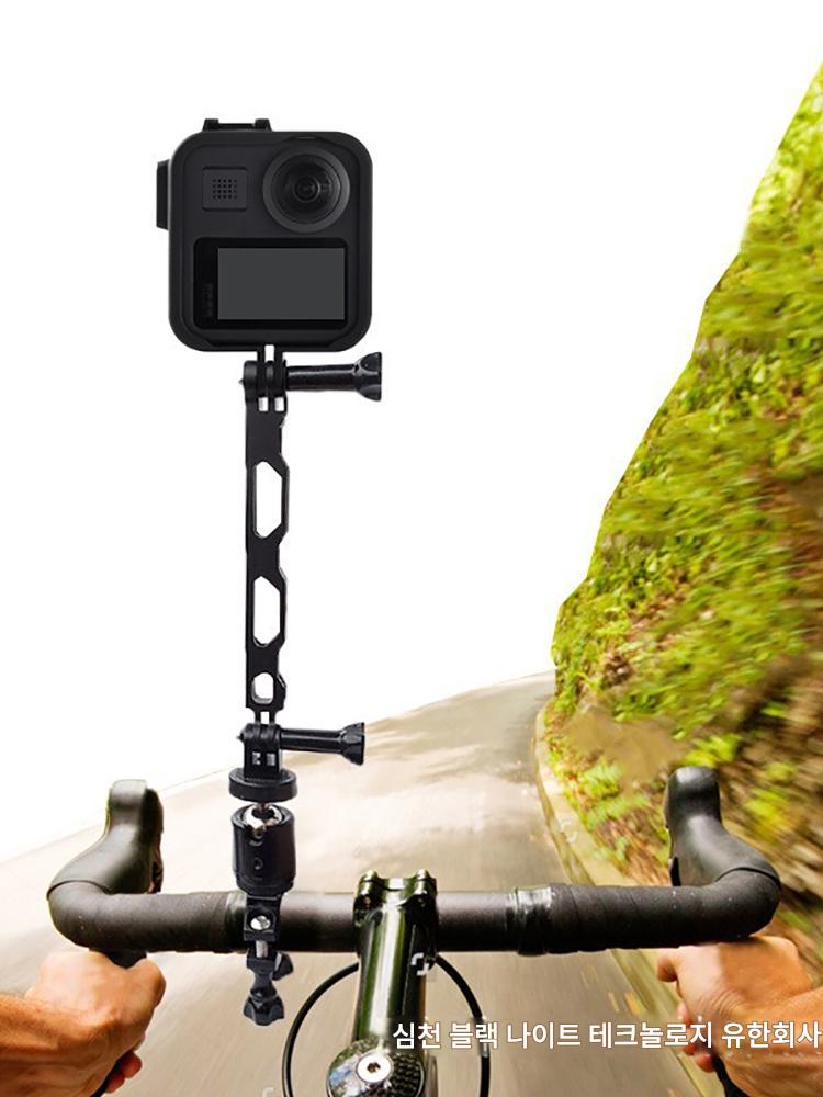main_715002179684_0-1 GoPro DJI 스포츠 카메라 액세서리 오토바이 브라켓 금속 연장 막대 헬멧 알루미늄 합금 연장 암 - 이미지 1