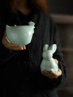 경덕진 십이지신 장식품 세라믹 귀여운 데스크탑 오피스 크리에이티브 장식품 출생 연도 선물 십이지신 용 - 이미지 4