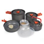 야외 스토브 휴대용 5구 버너 스토브 4-6인용 세트 피크닉 캠핑 방풍 스토브 헤드 캠핑 장비 부탄 가스 스토브 - 이미지 3