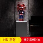 아크릴 페인트 디스플레이 스탠드 수공예 옥 보석 유리 디스플레이 캐비닛 투명 방진 커버 상업용 전시 스탠드 - 이미지 2