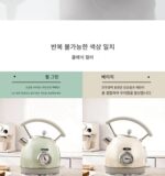 영국산 시딜 유럽 레트로 전기 주전자 가정용 1.8리터 대용량 304스테인리스 주전자 단열재 - 이미지 2