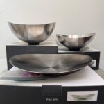 독일 INOX 과일 접시 세트 18/10 스테인리스 스틸 닦은 유럽 스타일 심플한 스타일 이사 선물 개인용 - 이미지 3