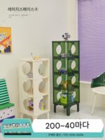 Lazy Space Nordic 아크릴 선반 소형 바닥 수납 캐비닛 심플 투명 다층 디스플레이 랙