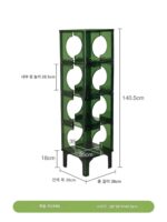 Lazy Space Nordic 아크릴 선반 소형 바닥 수납 캐비닛 심플 투명 다층 디스플레이 랙 - 이미지 5