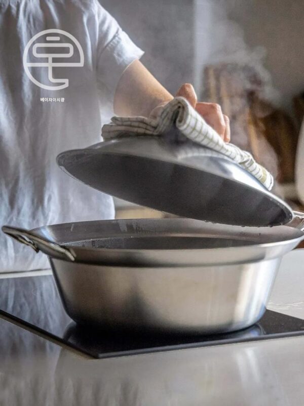 가스 유도 조리기에 모두 사용 가능. 일본산 요시카와 스테인리스 야외용 냄비 국 냄비 스튜 냄비 스키야키 냄비 홈