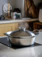 가스 유도 조리기에 모두 사용 가능. 일본산 요시카와 스테인리스 야외용 냄비 국 냄비 스튜 냄비 스키야키 냄비 홈 - 이미지 2