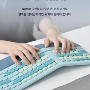 mofii Sky Hand 인체공학적 가죽 핸드 레스트 무선 키보드 마우스 세트 데스크탑 노트북 사무실