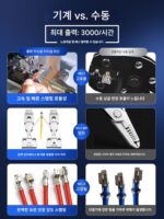 홍파 초저소음 단자기 라인 노즈 단자 압착기 OTP 금형 압착기 스트리핑 및 펀칭 단자기 - 이미지 2