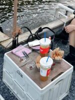 버섯 장인 새우 낚시 특수 테이블 및 의자 야외 테이블 및 의자 접이식 계란 롤 테이블 접이식 의자 야외 보관 상자 밀짚 우산 - 이미지 5