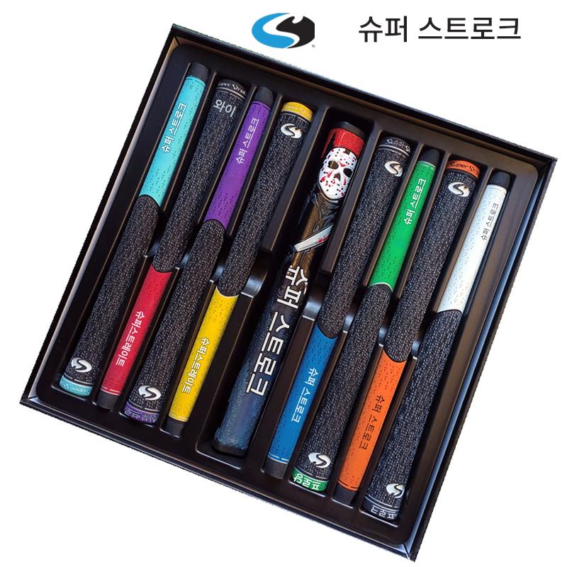 main_718021833753_0-1 정품 슈퍼스트로크 골프 그립 선물 상자 반코튼 고무 그립 미끄럼 방지 목재 아이언 - 이미지 1