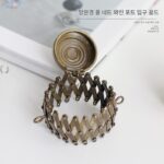 10cm 스트레치 메시 와인 플라스크 입구 골드 구멍 없음 골드 레이스 색상 청동 골드 수축 패키지 diy 액세서리 도면 없음 - 이미지 2