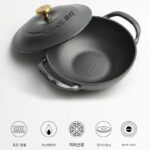 21-24cm 궁전 냄비 주철 냄비 수프 냄비 법랑 냄비 찰흙 냄비 밥 냄비 다기능 가정용 무코팅 스튜 냄비 - 이미지 3