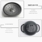 21-24cm 궁전 냄비 주철 냄비 수프 냄비 법랑 냄비 찰흙 냄비 밥 냄비 다기능 가정용 무코팅 스튜 냄비 - 이미지 4