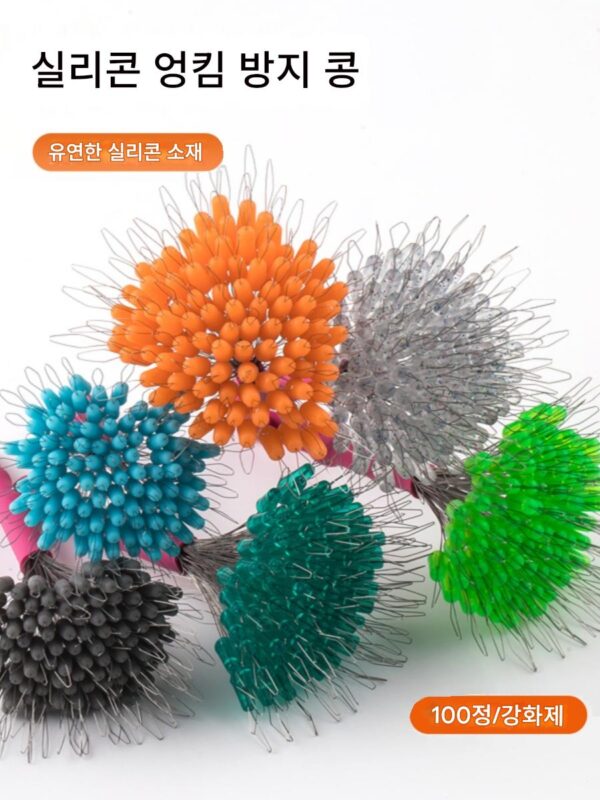 새로운 낚시 장비 경쟁력 있는 실리콘 특수 라인 엉킴 방지 우주 콩 대량 브랜드 액세서리 조합