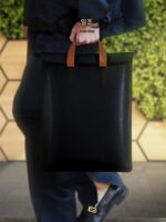 HAZO 레트로 핸드메이드 노트북 가방 고가치 감각 얇은 통근 오리지널 디자인 정품 소가죽 보관 가벼움 Apple MacBook Air Pro iPad Huawei에 적합 - 이미지 4