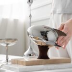 유럽 ​​스타일 스테인리스 스틸 커피 스푼 세트 크리에이티브 아이스크림 스푼 모던 라이트 럭셔리 선물 로켓 에그 장식품 선물