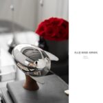 유럽 ​​스타일 스테인리스 스틸 커피 스푼 세트 크리에이티브 아이스크림 스푼 모던 라이트 럭셔리 선물 로켓 에그 장식품 선물 - 이미지 2