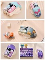 로프리 로프리 샤오차오 3모드 무선 블루투스 마우스 충전 맥 노트북 데스크탑 컴퓨터 태블릿 마우스 - 이미지 2