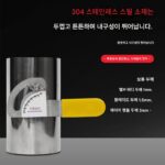 304 스테인리스 스틸 수동 공기 밸브 공기 덕트 버터플라이 밸브 체크 밸브 공기 덕트 밸브 원형 공기 밸브 공기량 조절 밸브 - 이미지 3