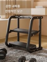 덤벨 랙 가정용 소형 다기능 덤벨 케틀벨 보관 랙 피트니스 장비 체육관 랙 - 이미지 3