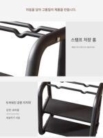 덤벨 랙 가정용 소형 다기능 덤벨 케틀벨 보관 랙 피트니스 장비 체육관 랙 - 이미지 4