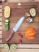 sn 아웃도어 캠핑 피크닉 올인원 아웃도어 나이프 세트 휴대용 접이식 도마 도마 주방용품 세트 - 이미지 2