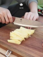 sn 아웃도어 캠핑 피크닉 올인원 아웃도어 나이프 세트 휴대용 접이식 도마 도마 주방용품 세트 - 이미지 3